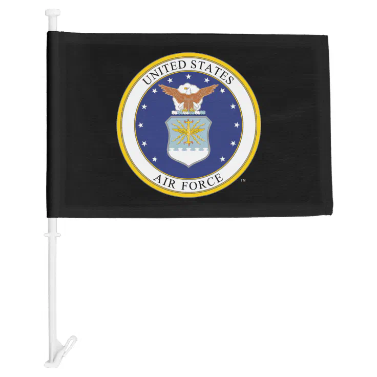 United States Air Force Emblem Car Flag | Zazzle