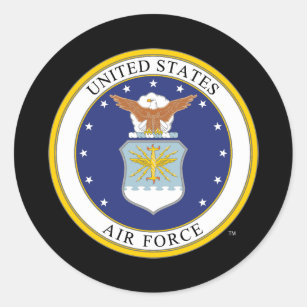 United States Air Force Emblem Classic Round Sticker