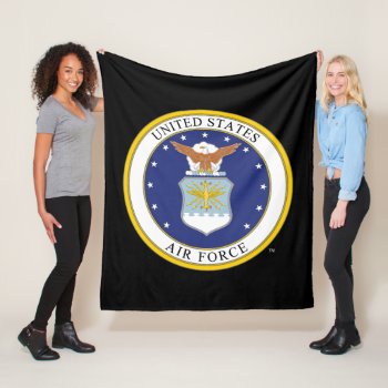 United States Air Force Emblem Fleece Blanket by usairforce at Zazzle