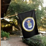 United States Air Force Emblem House Flag at Zazzle