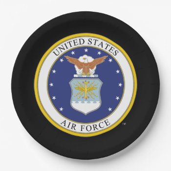 United States Air Force Emblem Paper Plates by usairforce at Zazzle