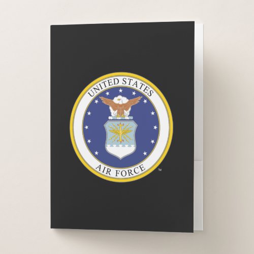 United States Air Force Emblem Pocket Folder