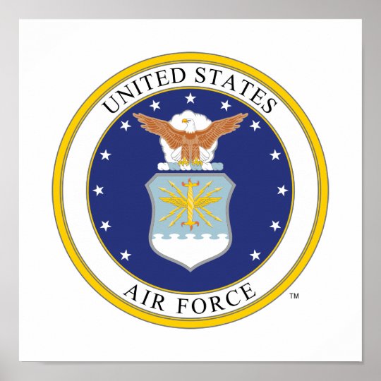 United States Air Force Emblem Poster | Zazzle.com