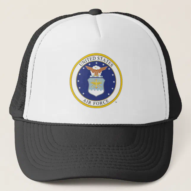 United States Air Force Emblem Trucker Hat | Zazzle