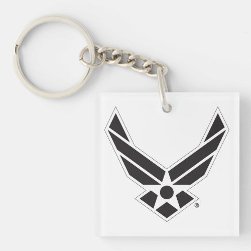 United States Air Force Logo _ Black Keychain