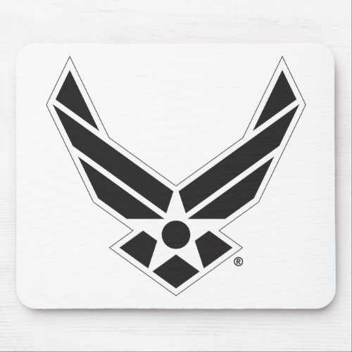 United States Air Force Logo _ Black Mouse Pad