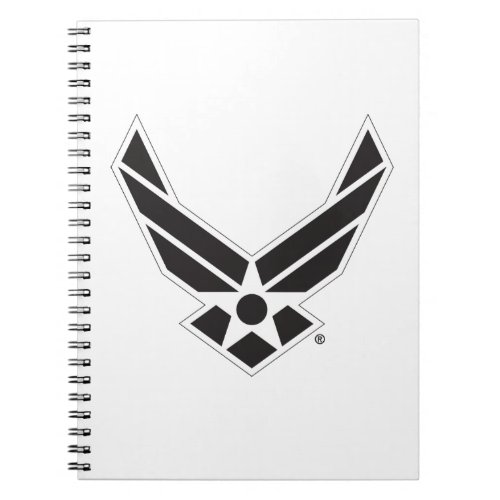United States Air Force Logo _ Black Notebook