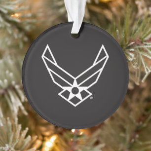 United States Air Force Logo - Black Ornament
