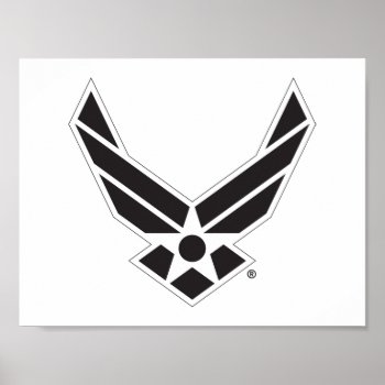 United States Air Force Logo - Black Poster by usairforce at Zazzle