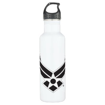 United States Air Force Logo - Black Stainless Steel Water Bottle by usairforce at Zazzle