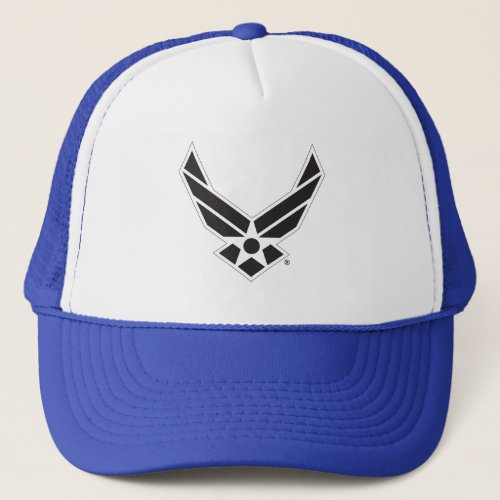 United States Air Force Logo _ Black Trucker Hat