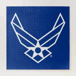 United States Air Force Logo - Blue Jigsaw Puzzle