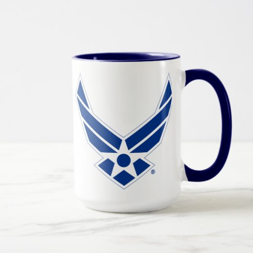 United States Air Force Logo _ Blue Mug