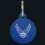 United States Air Force Logo - Blue Pet ID Tag<br><div class="desc">This design features the official United States Air Force logo displayed on a bold blue background. Representing pride,  honor,  and tradition,  it’s a timeless tribute to the service and dedication of the United States Air Force.</div>
