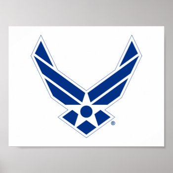 United States Air Force Logo - Blue Poster by usairforce at Zazzle
