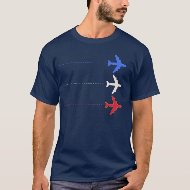 United States airplanes T-Shirt (Front)