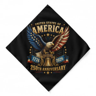United States America 250th Anniversary Eagle Bandana