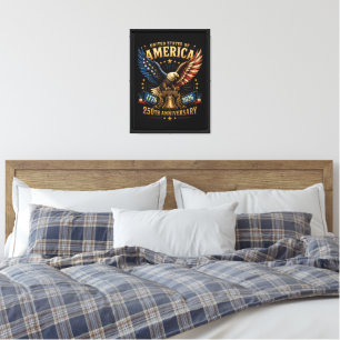 United States America 250th Anniversary Eagle Canvas Print