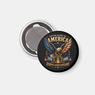 United States America 250th Anniversary Eagle Magnet