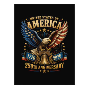 United States America 250th Anniversary Eagle Photo Print