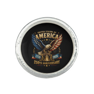 United States America 250th Anniversary Eagle Ring