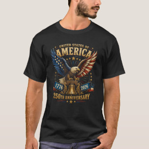 United States America 250th Anniversary Eagle T-Shirt