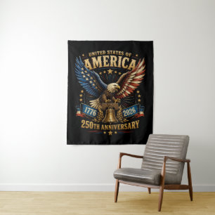 United States America 250th Anniversary Eagle Tapestry