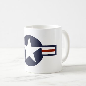 United States America Country Flag Roundel Symbol Coffee Mug by tony4urban at Zazzle