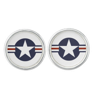 united states america country flag roundel symbol cufflinks
