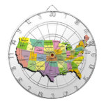 United States America Country Map Dart Board at Zazzle