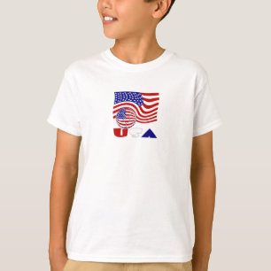 United States America Flag USA Soccer Ball T-Shirt