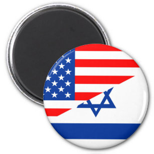 united states america israel half flag usa country magnet