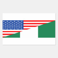 united states america nigeria half flag usa countr