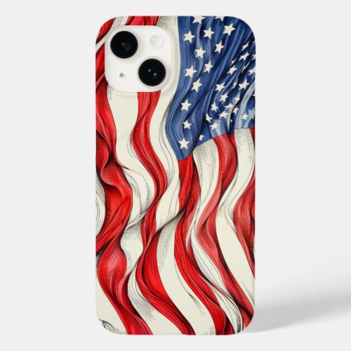 United States American Flag Case_Mate iPhone 14 Case