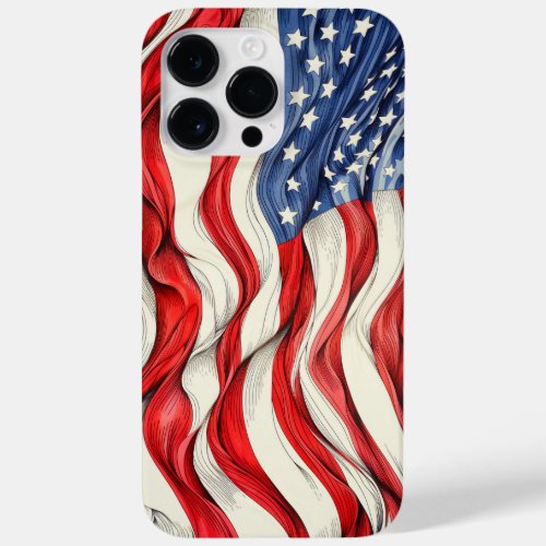 United States American Flag Case_Mate iPhone 14 Pro Max Case