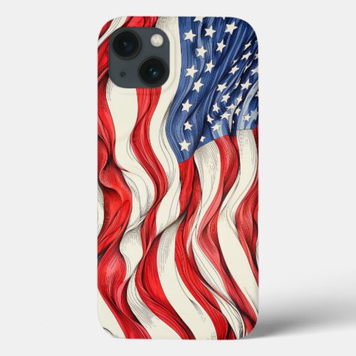 United States American Flag iPhone 13 Case