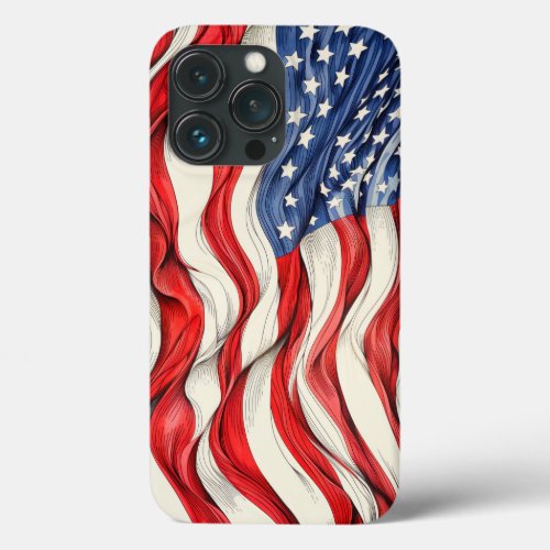 United States American Flag iPhone 13 Pro Case