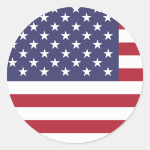 United States (American) Flag Classic Round Sticker