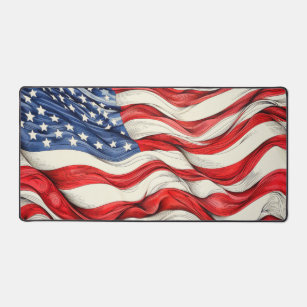 United States American Flag Desk Mat