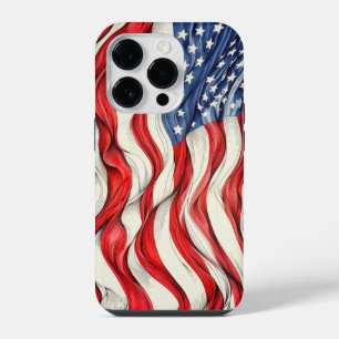 United States American Flag iPhone 14 Pro Case
