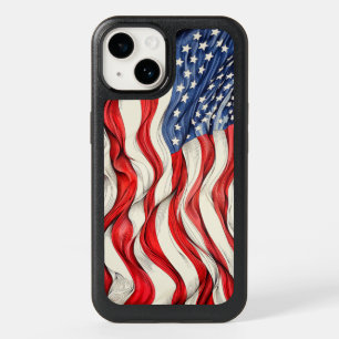 United States American Flag OtterBox iPhone 14 Case
