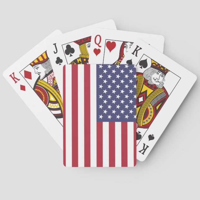 United States (American) Flag Poker Cards (Back)