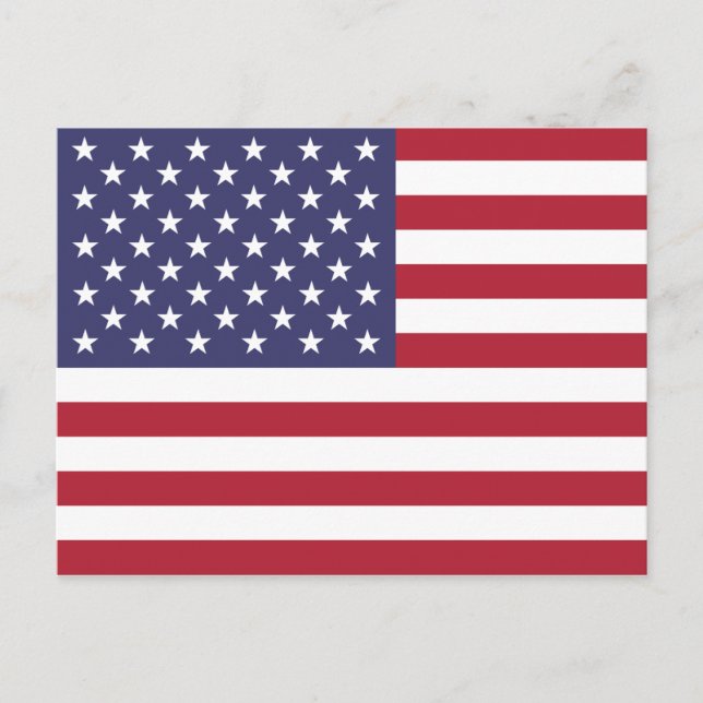 United States (American) Flag Postcard (Front)