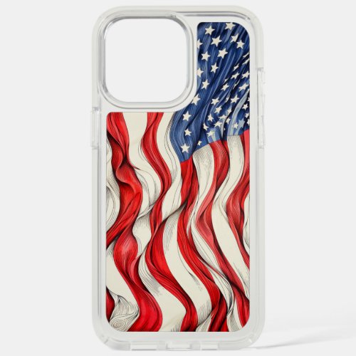United States American Flag iPhone 15 Pro Max Case