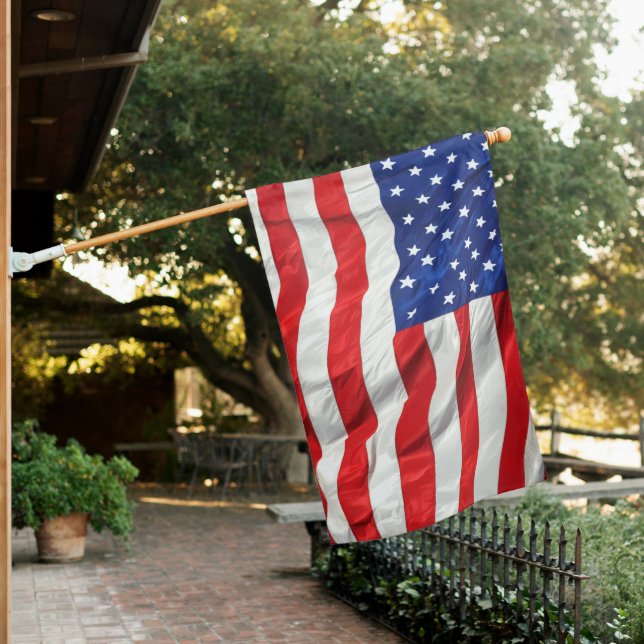 United States American House Flag Banner (In SItu)