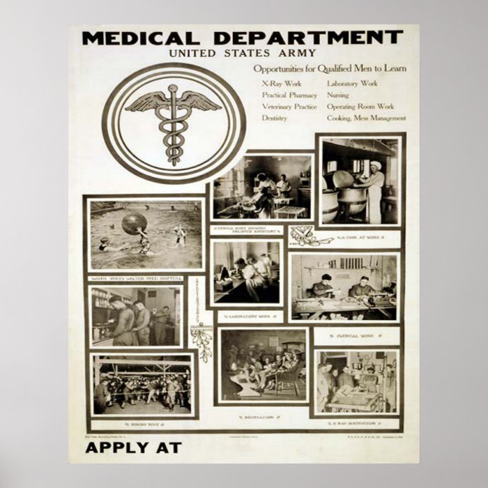 United States Army Medical Department Posters