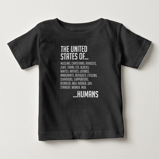 United States Baby Dark Jersey T-Shirt (Front)