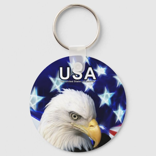 United States Bald Eagle Key-Chain Keychain (Front)
