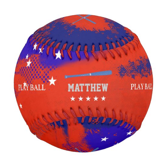 United States bat and play ball personalized