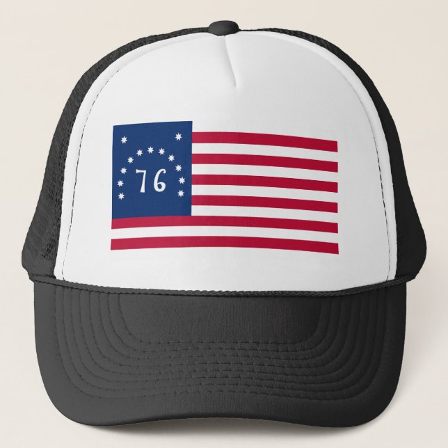 United States Bennington Flag Spirit of 76 Trucker Hat (Front)